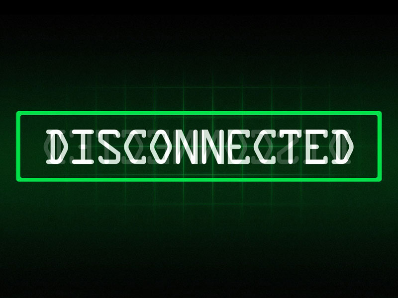 "Disconnected" Text