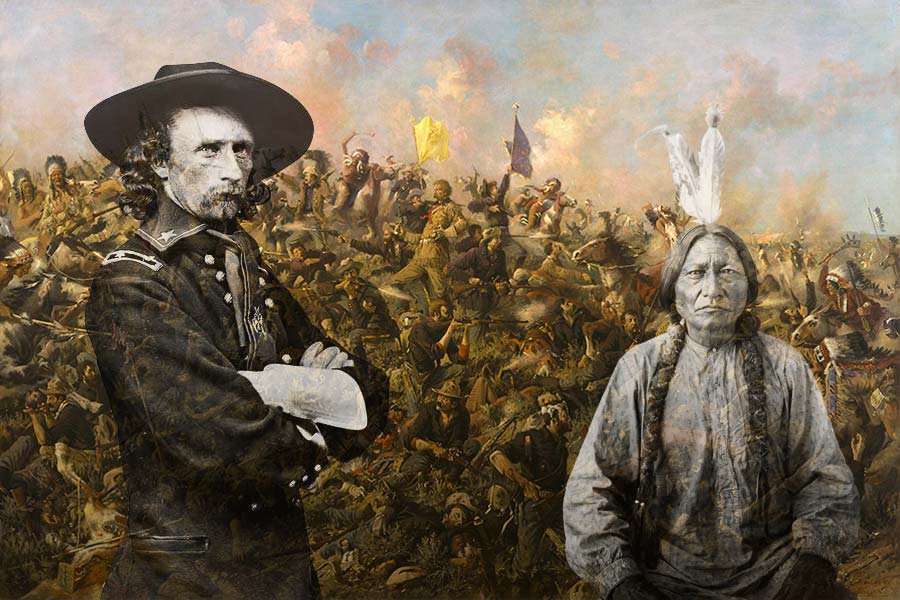 General George Custer and Sitting Bull