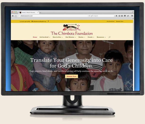 Nonprofit Marketing - Chimbote Foundation Website Design