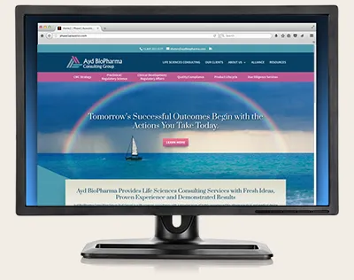 Ayd Biopharma website screen