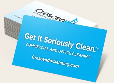 Business card with "Get It Seriously Clean." tagline