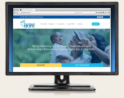 Foundation of HOPE Website screen