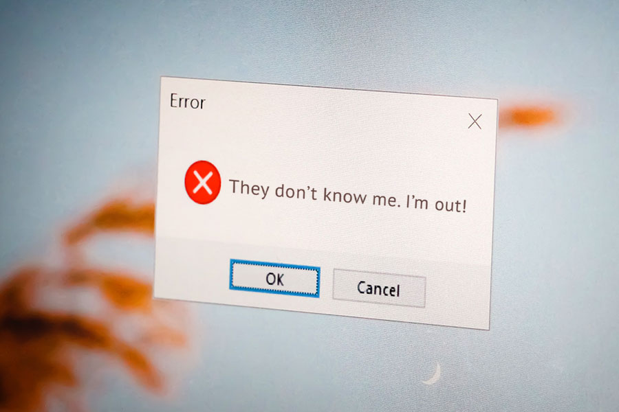 Computer Screen. Opt-out