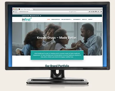 InFirst Healthcare website screen