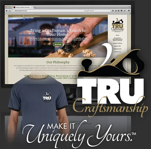 TRU Craftsmanship montage of branding samples